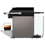 Machine à Café Pixie Titane, 19 Bars + Kit de Bienvenue, Design Compact, Expresso et Lungo, Arrêt Automatique, YY5290FD