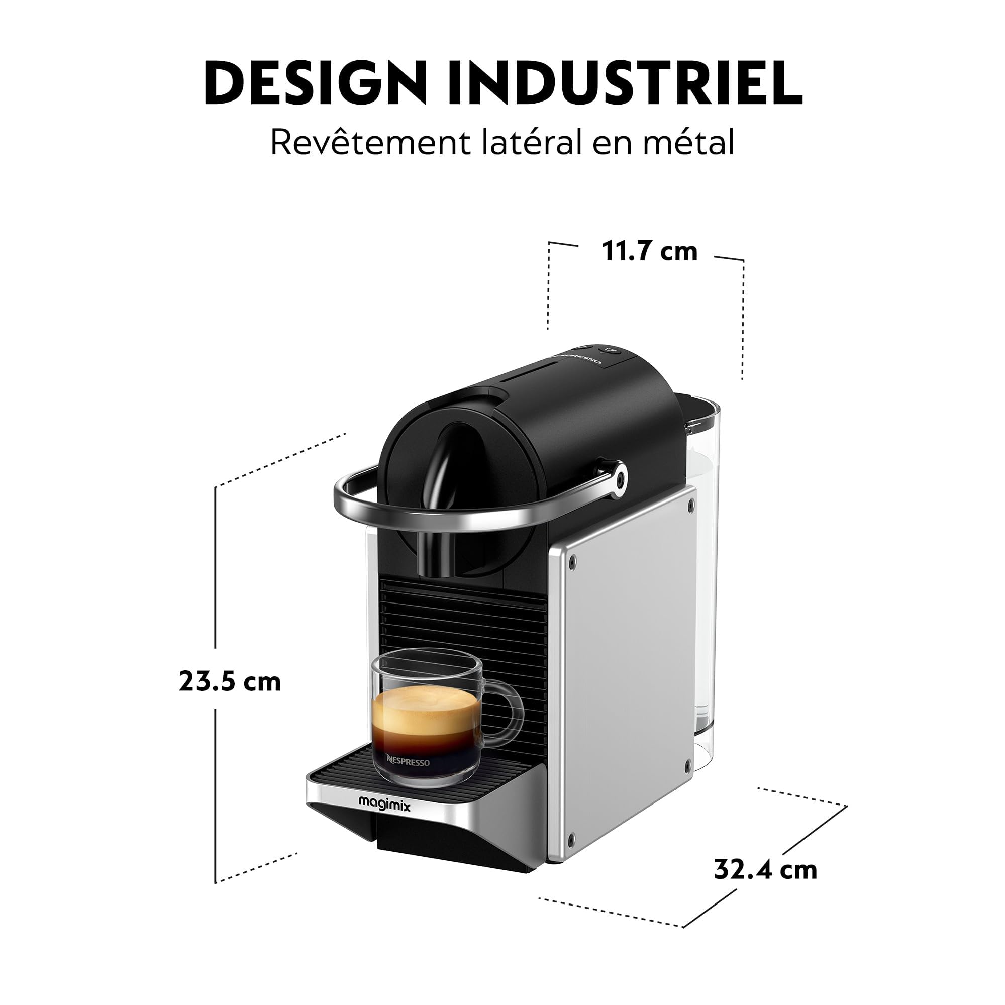 Pixie Entièrement automatique Cafetière à dosette 1 L EN127.S