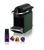 Machine à Café Pixie Foncé, 19 Bars + Kit de Bienvenue, Design Compact, Expresso et Lungo, Arrêt Automatique, YY5291FD