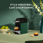 Machine à Café Pixie Foncé, 19 Bars + Kit de Bienvenue, Design Compact, Expresso et Lungo, Arrêt Automatique, YY5291FD